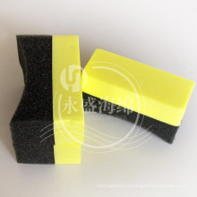 Customizable printed logo tire dressing applicator sponge for car coating